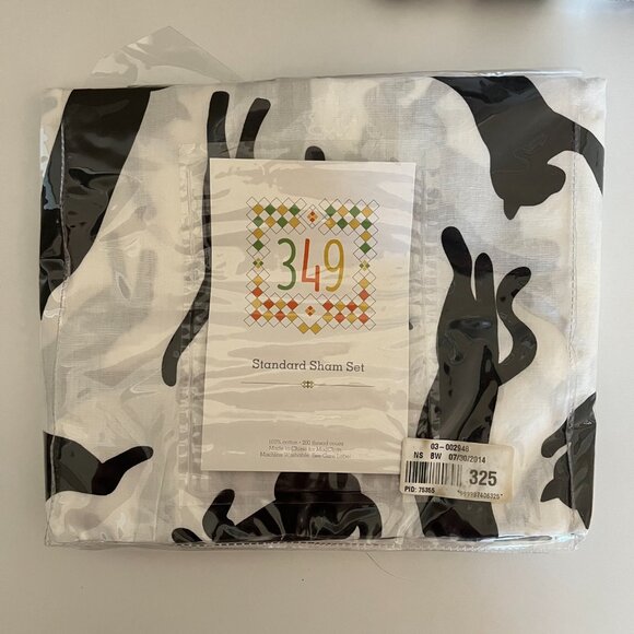 NEW CATS ModCloth 349 100% Cotton Full/Queen Duvet Set and Standard Sham Set - Picture 4 of 5